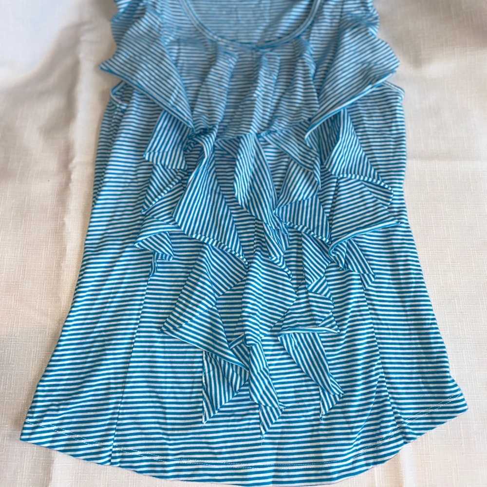Girl’s Stripe Blue/White Blouse